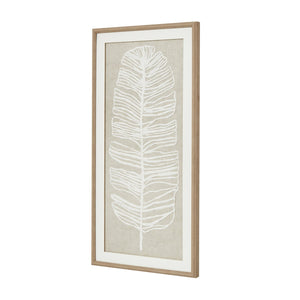 Large Plume White Feather Art Mounted in Beaded Frame - Canwell Interiors Limited - Hills