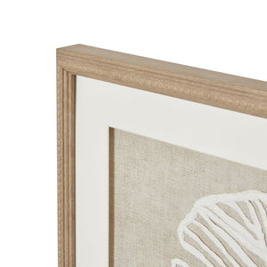 Large Plume White Feather Art Mounted in Beaded Frame - Canwell Interiors Limited - Hills