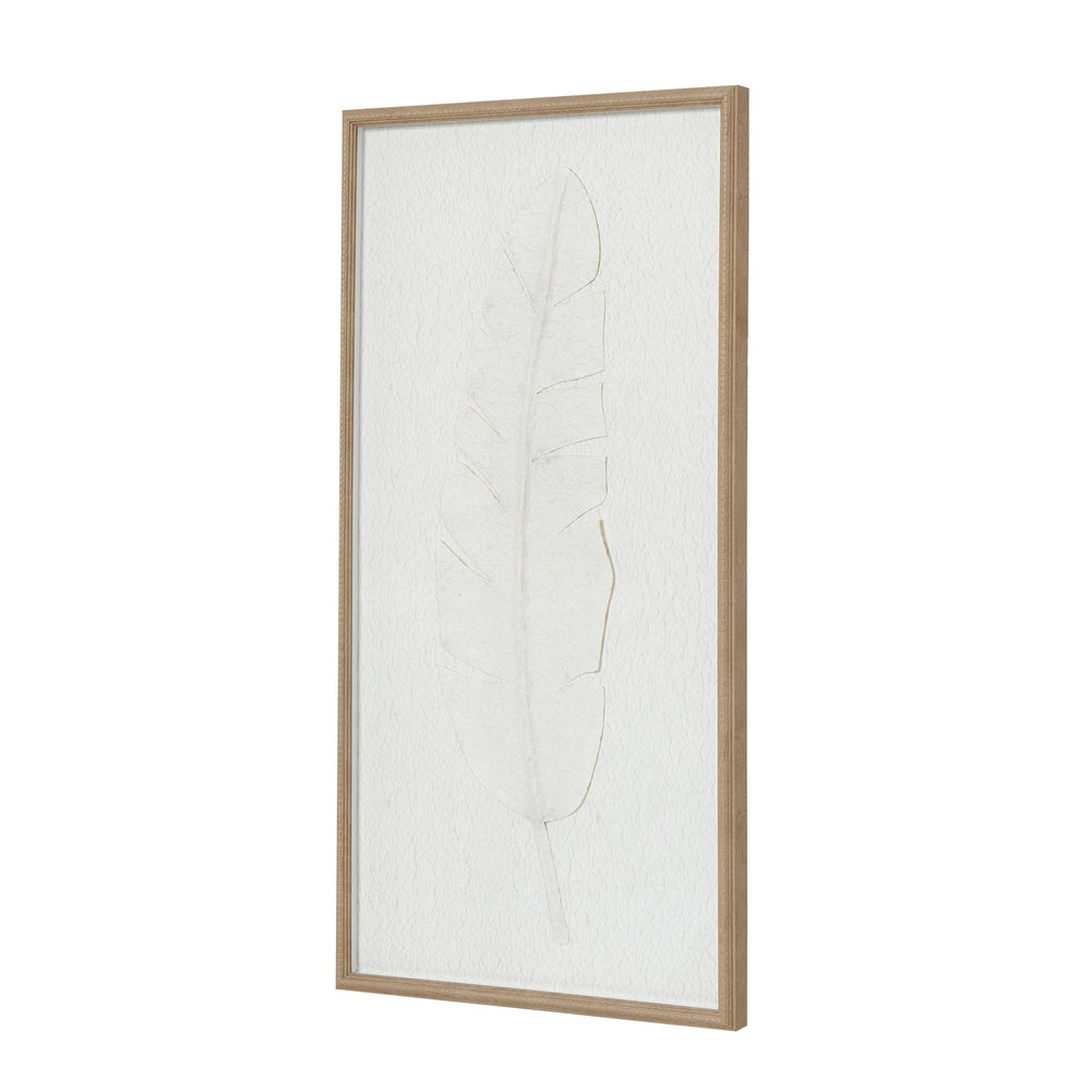 Large Quill White Feather Art Mounted in Beaded Frame - Canwell Interiors Limited - Hills