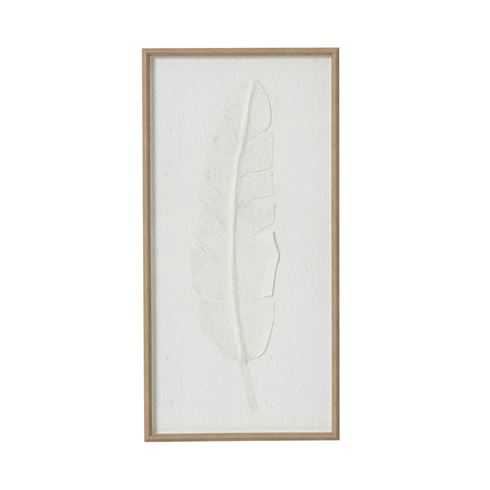 Large Quill White Feather Art Mounted in Beaded Frame - Canwell Interiors Limited - Hills