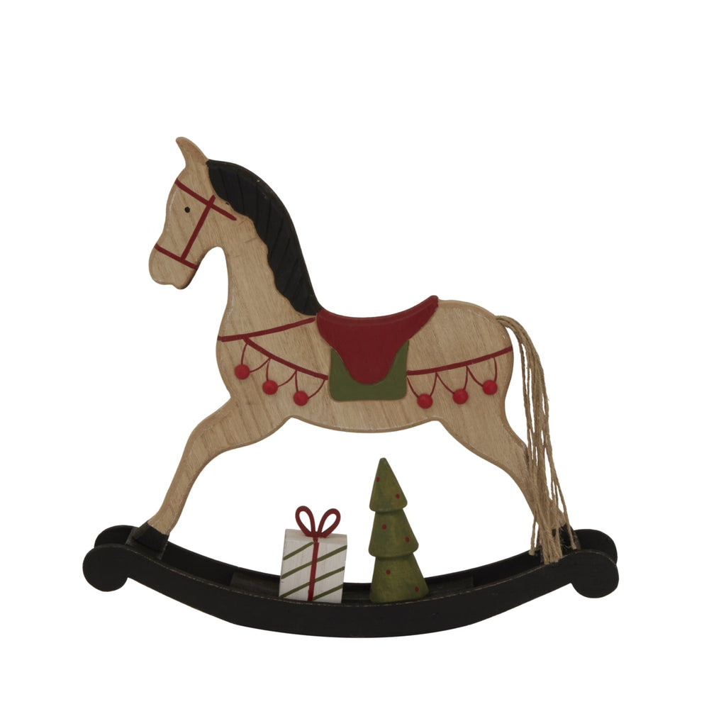 Large Rustic Decorated Rocking Horse - XShowhome Limited - Hills