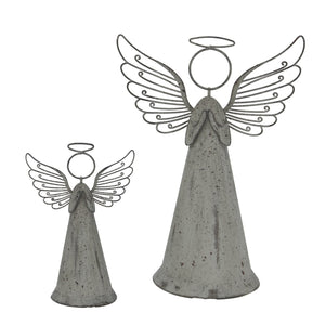 Large Rustic Metal Standing Angel - Canwell Interiors Limited - Hills
