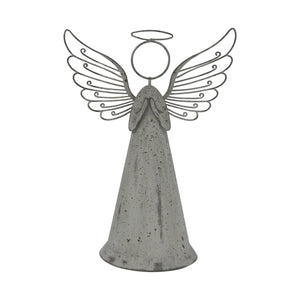 Large Rustic Metal Standing Angel - Canwell Interiors Limited - Hills