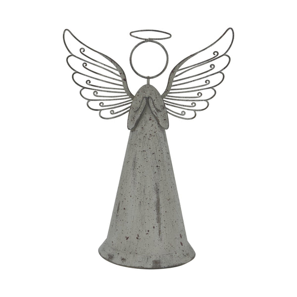 Large Rustic Metal Standing Angel - Canwell Interiors Limited - Hills
