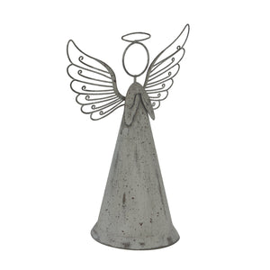 Large Rustic Metal Standing Angel - Canwell Interiors Limited - Hills