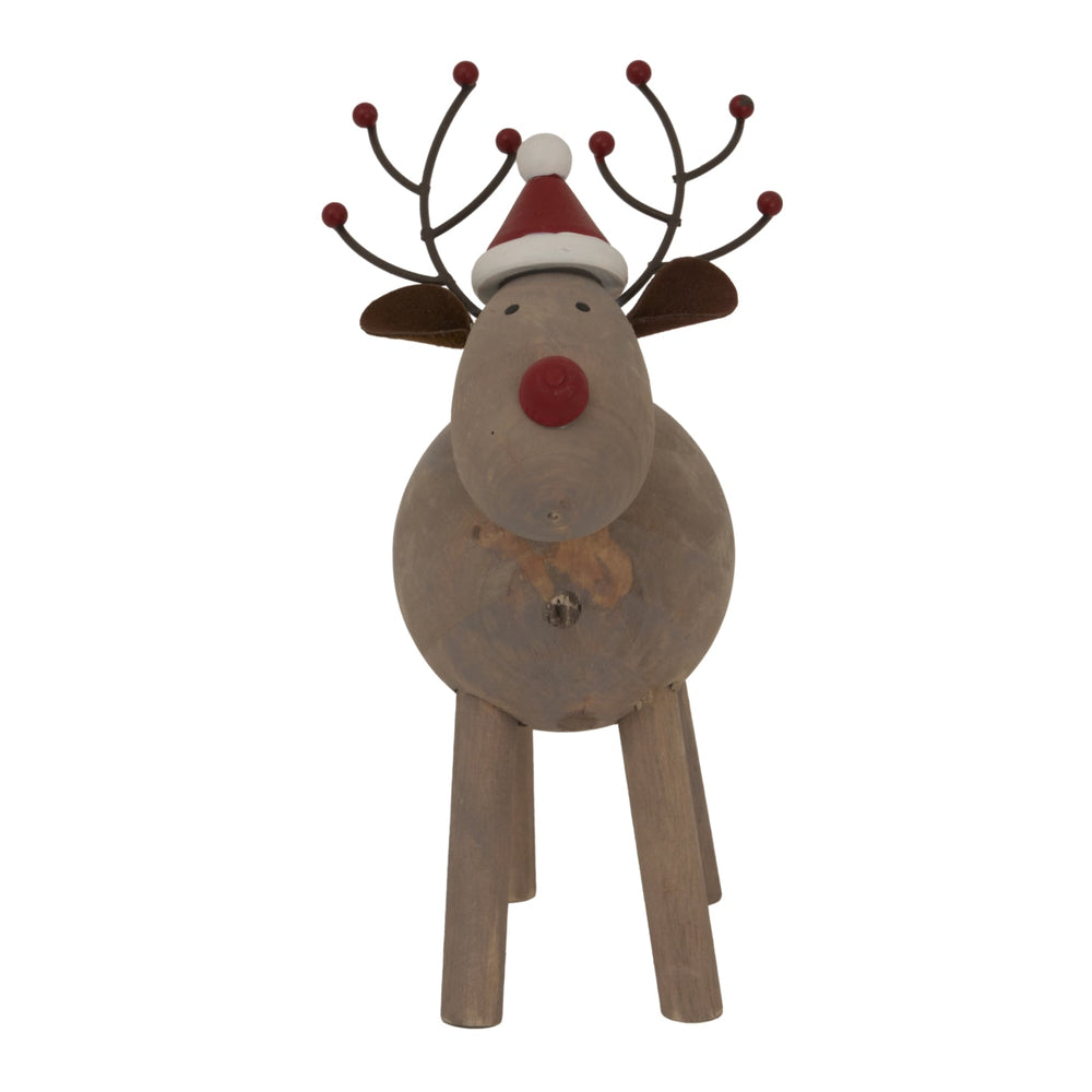 Large Rustic Rudolf with Hat - XShowhome Limited - Hills