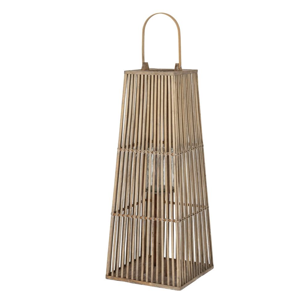 Large Silo Wicker Lantern with Glass Holder - Canwell Interiors Limited - Hills