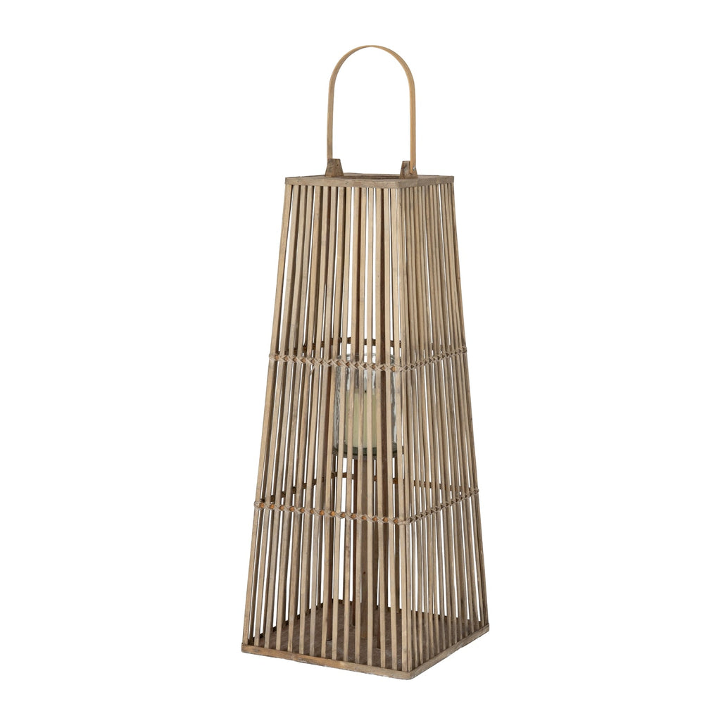 Large Silo Wicker Lantern with Glass Holder - Canwell Interiors Limited - Hills
