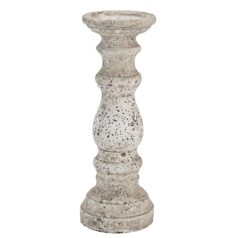 Large Stone Ceramic Column Candle Holder - XShowhome Limited - Hills