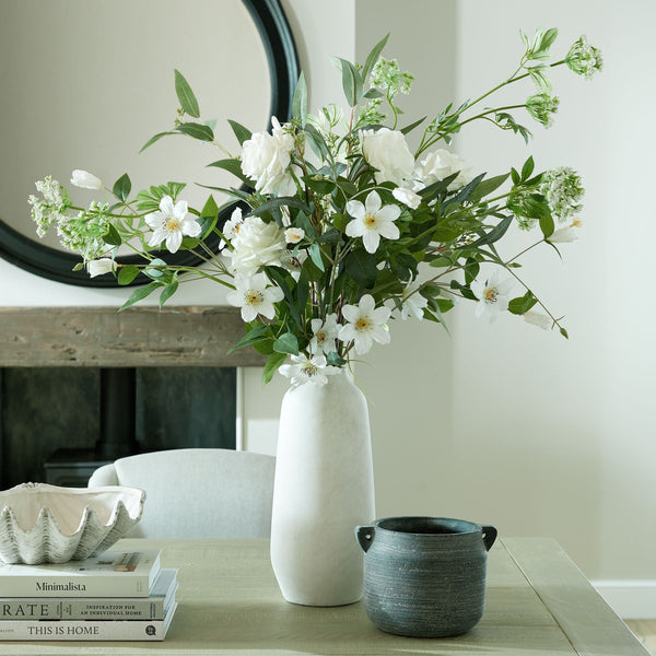 Large White Garden Rose - Canwell Interiors Limited - Hills
