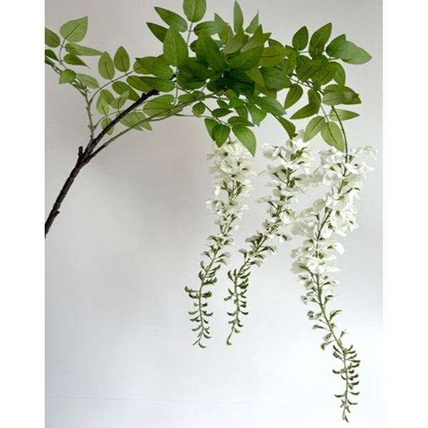 Large White Wisteria Spray - Canwell Interiors Limited - Hills