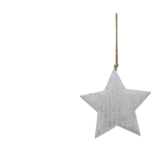 Large Whitewashed Rustic Hanging Star - Canwell Interiors Limited - Hills