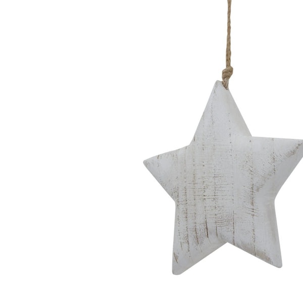 Large Whitewashed Rustic Hanging Star - Canwell Interiors Limited - Hills