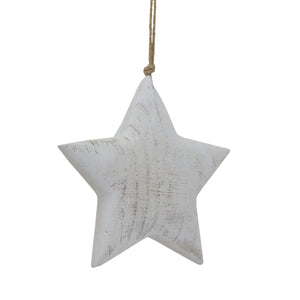 Large Whitewashed Rustic Hanging Star - Canwell Interiors Limited - Hills