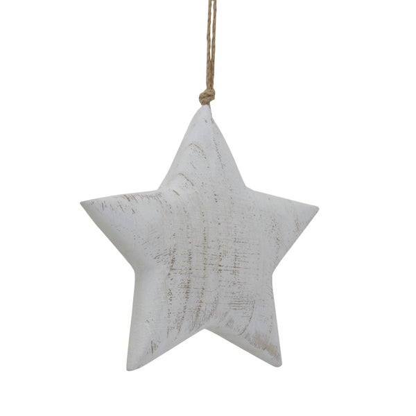 Large Whitewashed Rustic Hanging Star - Canwell Interiors Limited - Hills