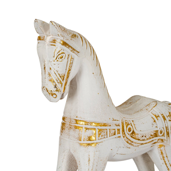 Large Whitewashed Wooden Rocking Horse - Canwell Interiors Limited - Hills