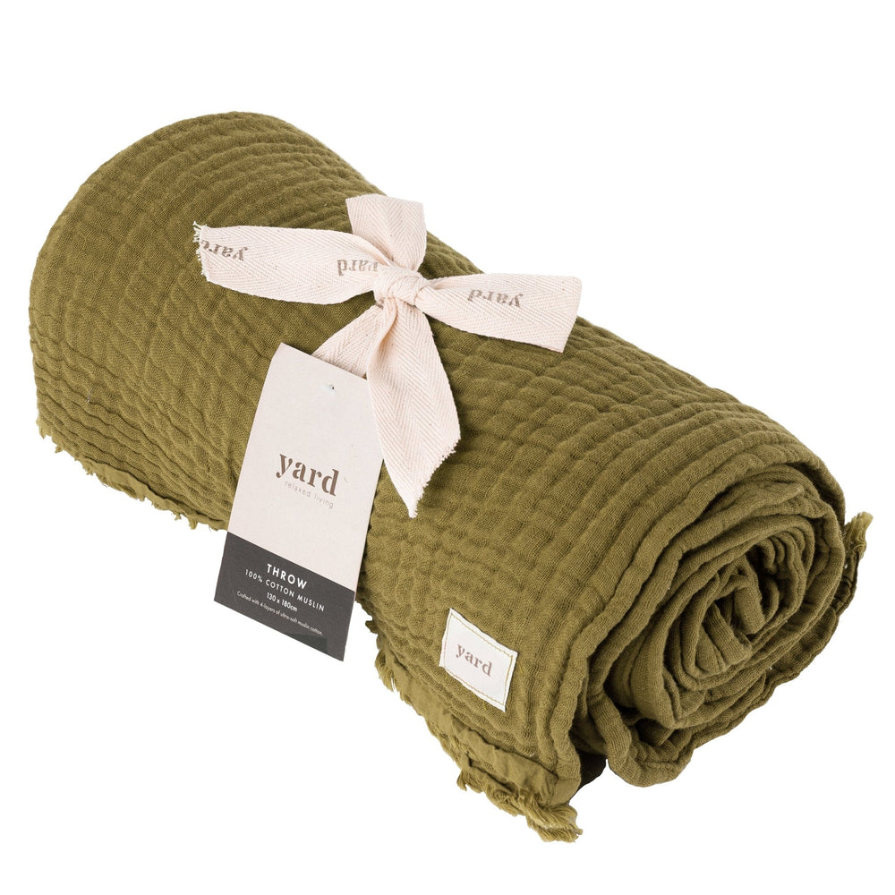 Lark 130x180 Throw Khaki - Canwell Interiors Limited - Riva