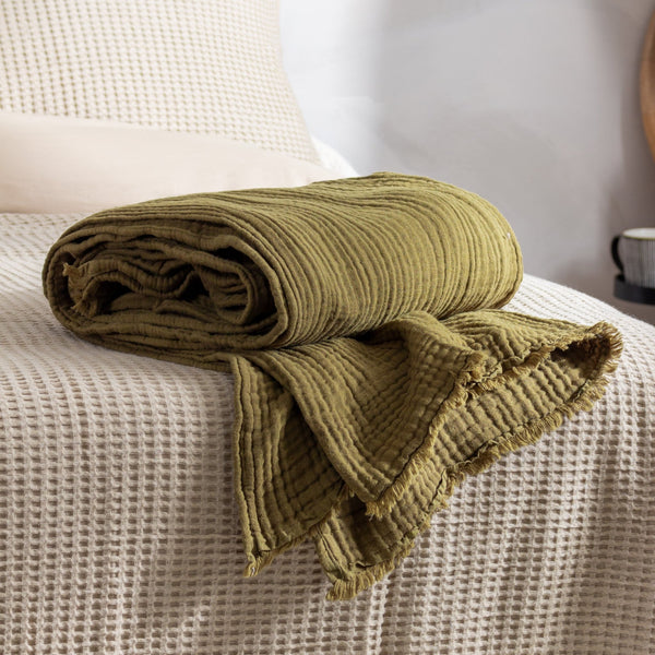 Lark 130x180 Throw Khaki - Canwell Interiors Limited - Riva