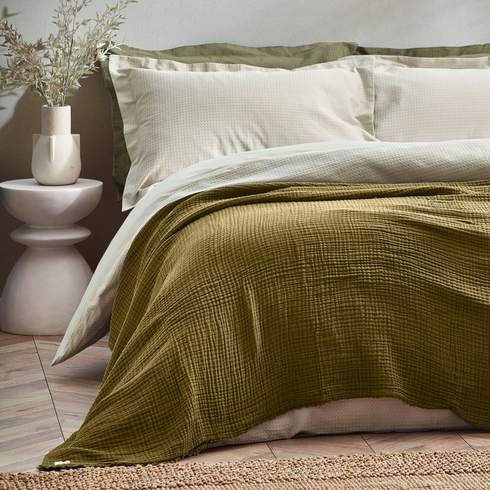 Lark 240x260 Throw Khaki - Canwell Interiors Limited - Riva