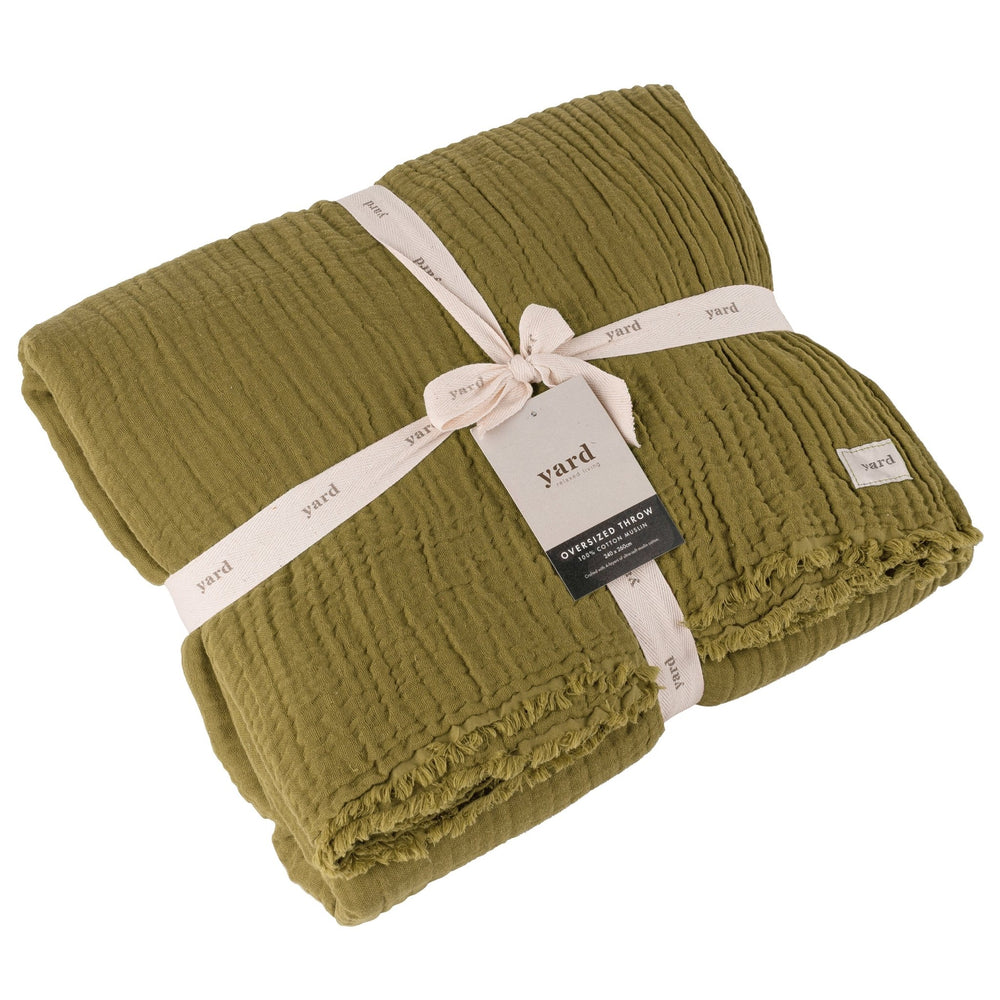 Lark 240x260 Throw Khaki - Canwell Interiors Limited - Riva