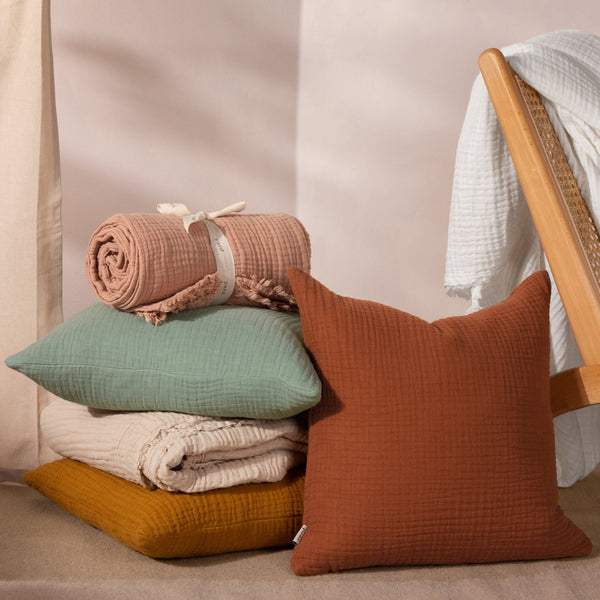 Lark 45x45 Feather Filled Cushion Cumin - Canwell Interiors Limited - Riva