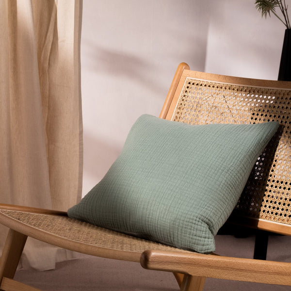 Lark 45x45 Feather Filled Cushion Eucalyptus - XShowhome Limited - Riva