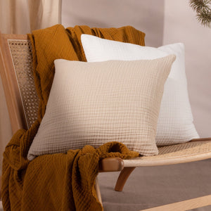 Lark 45x45 Feather Filled Cushion Natural - XShowhome Limited - Riva