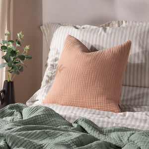 Lark 45x45 Feather Filled Cushion Pink Clay - XShowhome Limited - Riva
