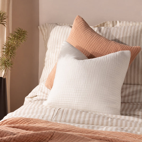 Lark 45x45 Feather Filled Cushion White - XShowhome Limited - Riva