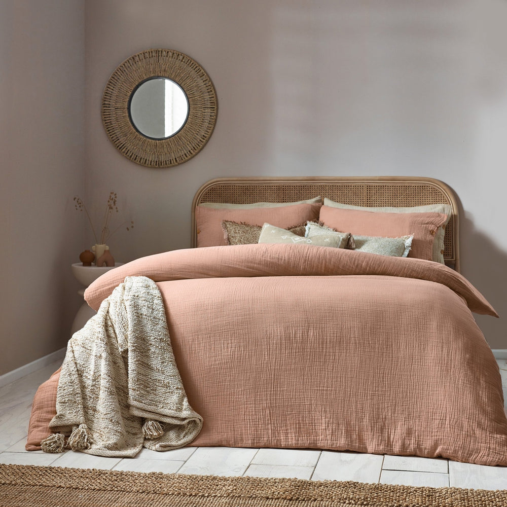 Lark Single Duvet Set Pink Clay - Canwell Interiors Limited - Riva