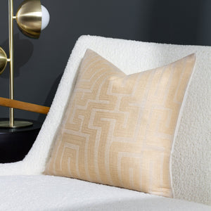 Lauder 45x45 Feather Filled Cushion Tofu - Canwell Interiors Limited - Riva