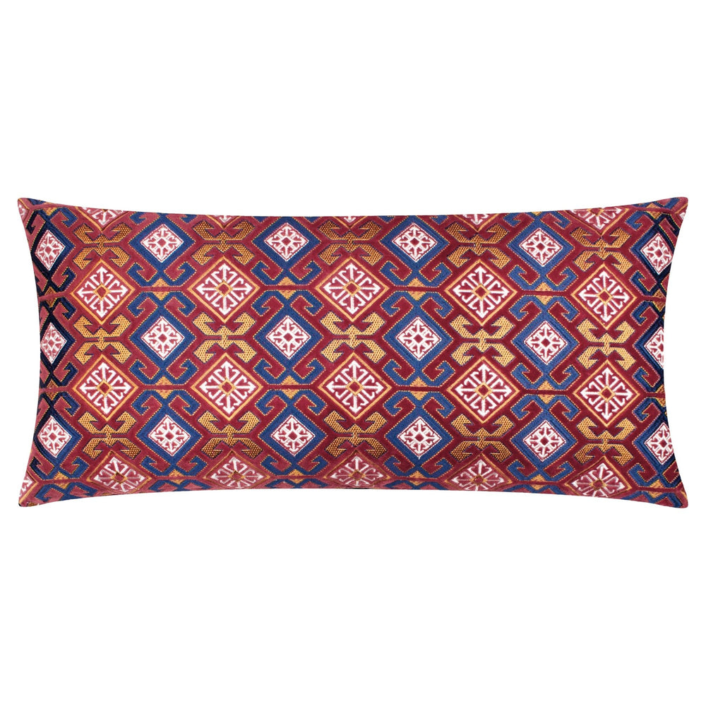 Laurel 30x60 Feather Filled Cushion Ruby & Gold - Canwell Interiors Limited - Riva