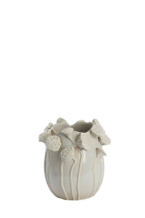 LAVCI Decorative Vase — Ceramics Shiny Light Grey - Canwell Interiors Limited - Light & Living