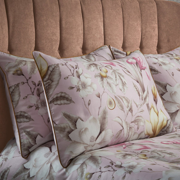 Lavish Piped Pillowcase Pairs Blush - Canwell Interiors Limited - Riva