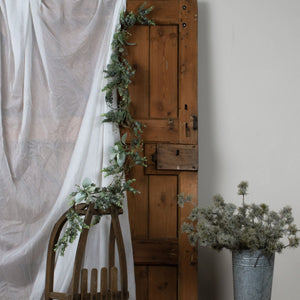 LED Winter Garland With Eucalyptus And Lambs Ear - Canwell Interiors Limited - Hills