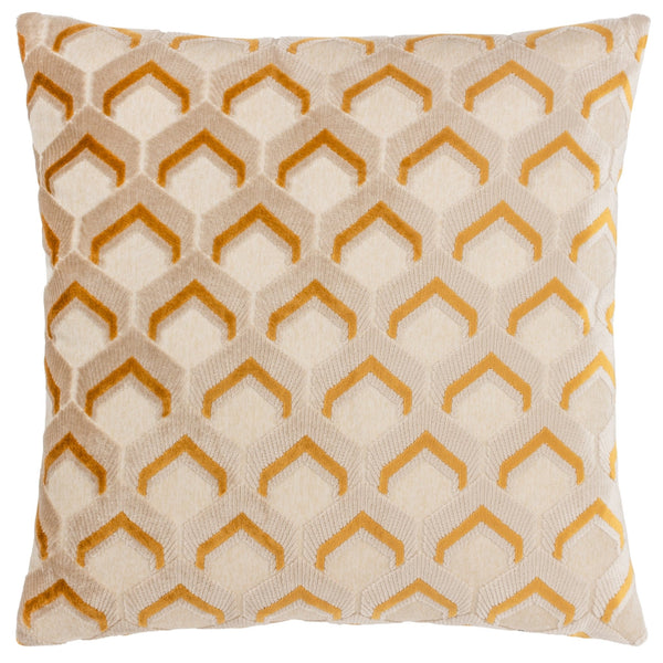 Ledbury 45x45 Feather Filled Cushion Gold - Canwell Interiors Limited - Riva