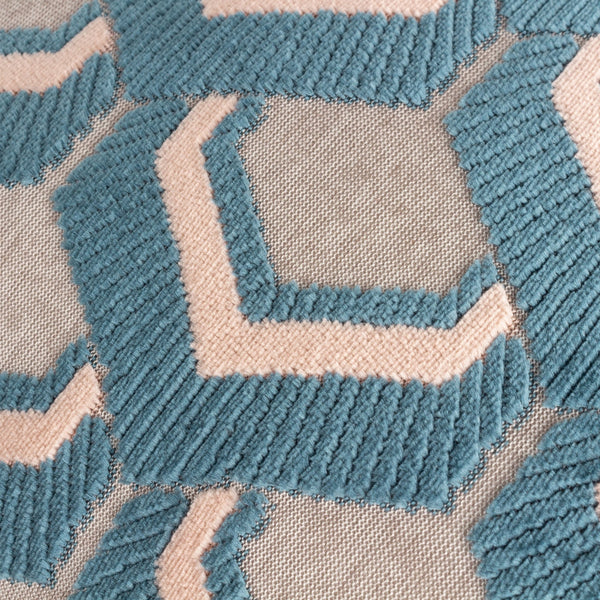 Ledbury 45x45 Feather Filled Cushion Smoke & Rose - Canwell Interiors Limited - Riva