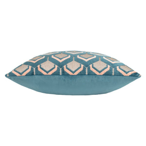 Ledbury 45x45 Feather Filled Cushion Smoke & Rose - Canwell Interiors Limited - Riva