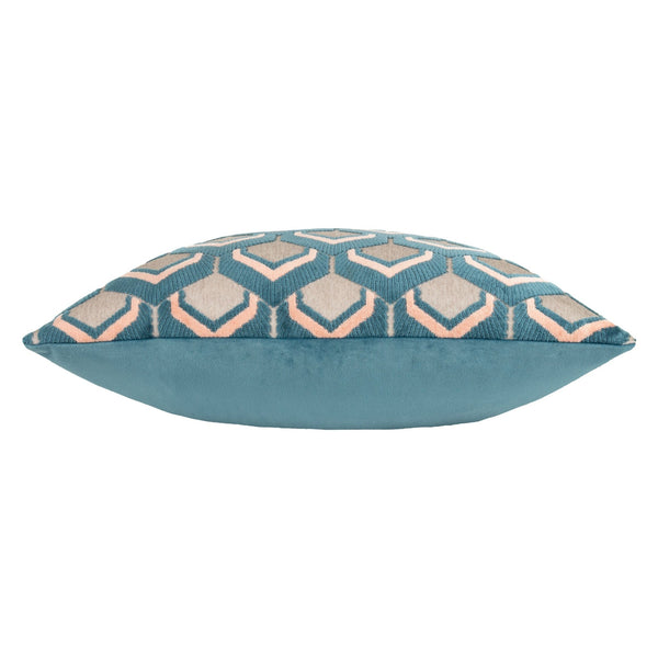 Ledbury 45x45 Feather Filled Cushion Smoke & Rose - Canwell Interiors Limited - Riva