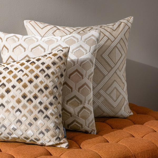 Ledbury 45x45 Feather Filled Cushion Warm Taupe - Canwell Interiors Limited - Riva