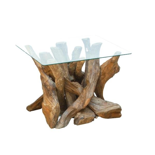 Leila Branchwood Square Lamp Table (2 boxes) - XShowhome Limited - XShowhome