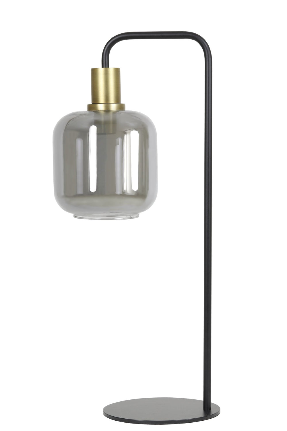 LEKAR Table Lamp — Antique Bronze & Smoked Glass - Canwell Interiors Limited - Light & Living