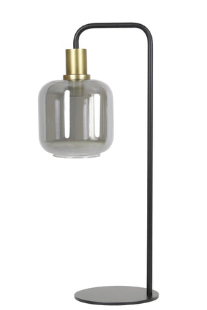 LEKAR Table Lamp — Antique Bronze & Smoked Glass - Canwell Interiors Limited - Light & Living