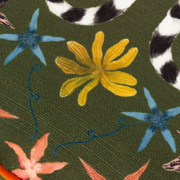 Lemurs 43x43 Feather Filled Cushion Emerald - Canwell Interiors Limited - Riva