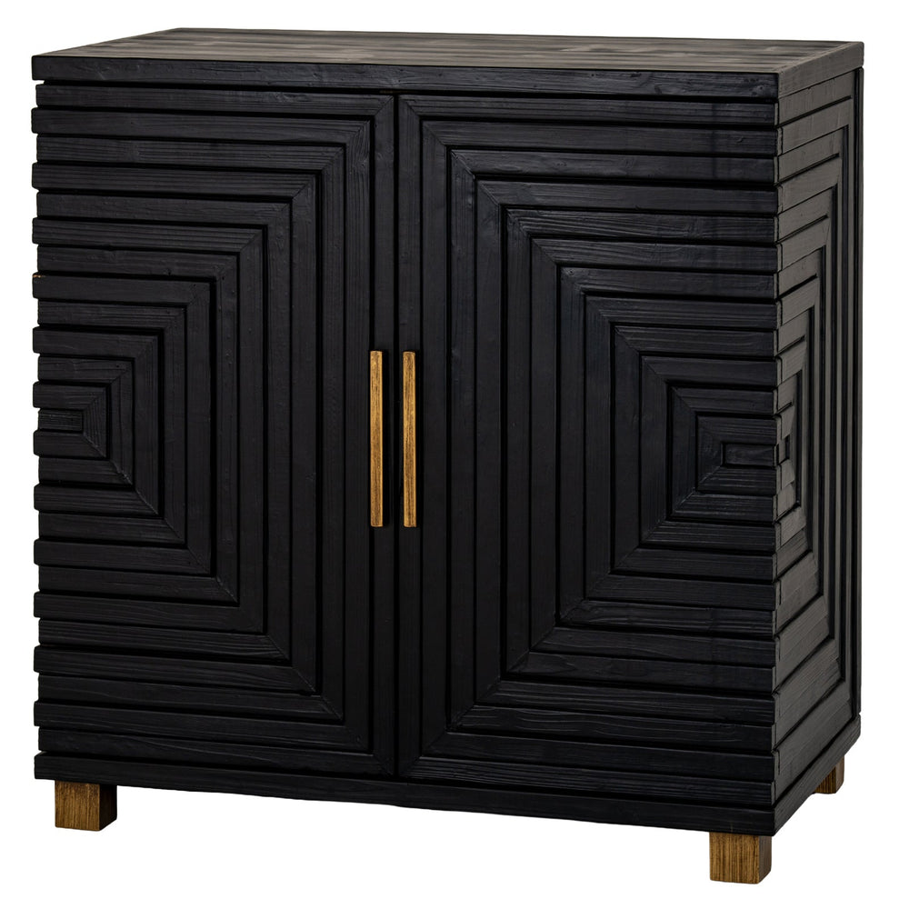 Lennox Black 2 Door Side Cupboard - Canwell Interiors Limited - Hills
