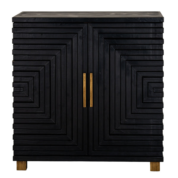 Lennox Black 2 Door Side Cupboard - Canwell Interiors Limited - Hills
