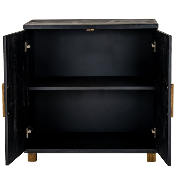 Lennox Black 2 Door Side Cupboard - Canwell Interiors Limited - Hills
