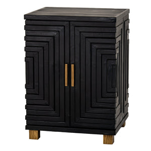 Lennox Black 2 Door Side Cupboard - XShowhome Limited - Hills
