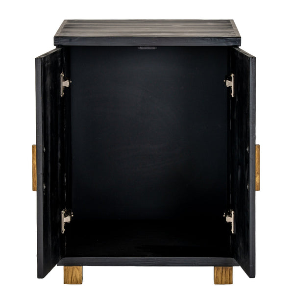 Lennox Black 2 Door Side Cupboard - XShowhome Limited - Hills