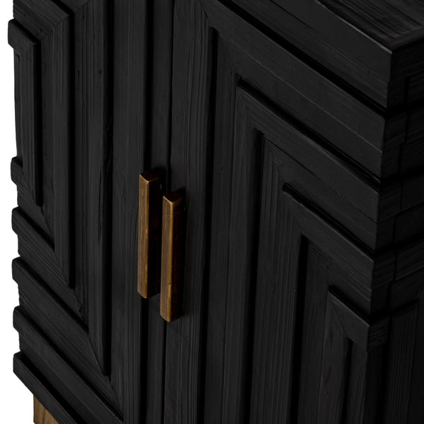 Lennox Black 2 Door Small Sideboard - Canwell Interiors Limited - Hills